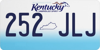 KY license plate 252JLJ