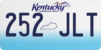 KY license plate 252JLT