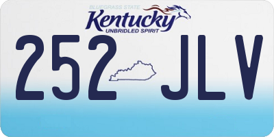 KY license plate 252JLV