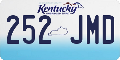KY license plate 252JMD