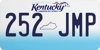 KY license plate 252JMP