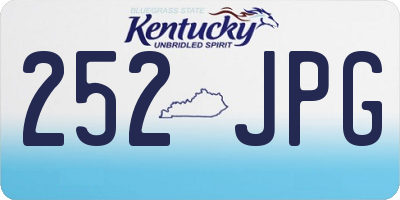 KY license plate 252JPG
