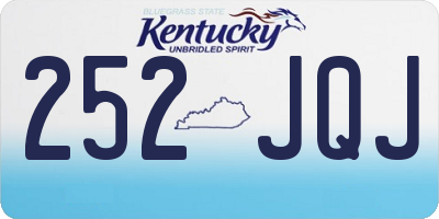 KY license plate 252JQJ