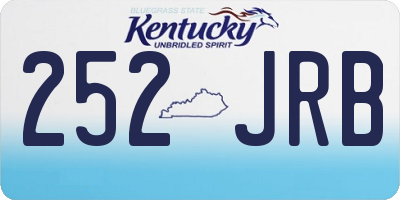 KY license plate 252JRB