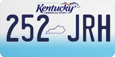 KY license plate 252JRH