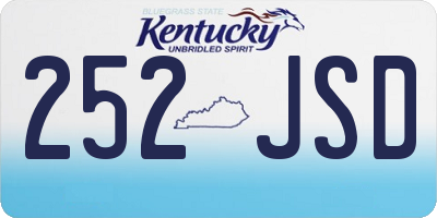 KY license plate 252JSD