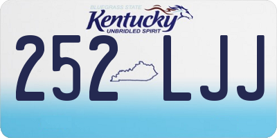 KY license plate 252LJJ