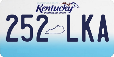 KY license plate 252LKA