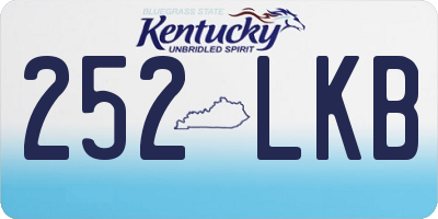 KY license plate 252LKB