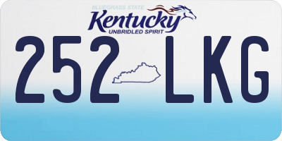 KY license plate 252LKG