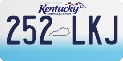 KY license plate 252LKJ
