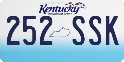 KY license plate 252SSK