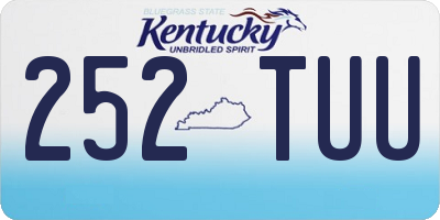 KY license plate 252TUU