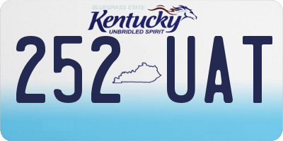 KY license plate 252UAT