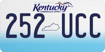 KY license plate 252UCC