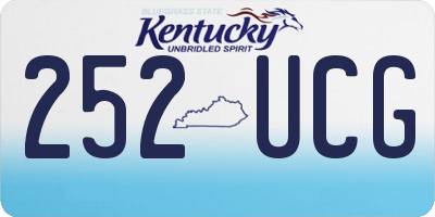 KY license plate 252UCG
