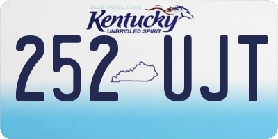 KY license plate 252UJT