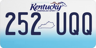 KY license plate 252UQQ