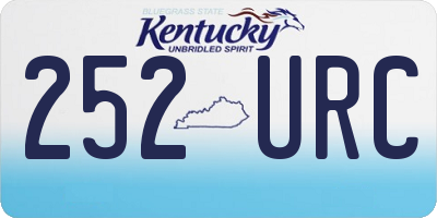 KY license plate 252URC