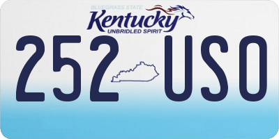 KY license plate 252USO