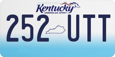 KY license plate 252UTT
