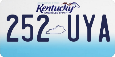 KY license plate 252UYA