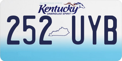 KY license plate 252UYB