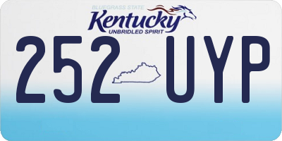 KY license plate 252UYP