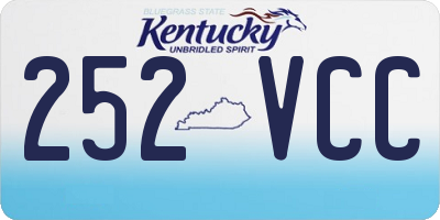 KY license plate 252VCC