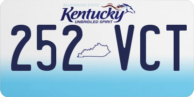 KY license plate 252VCT