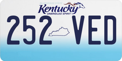 KY license plate 252VED