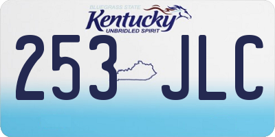 KY license plate 253JLC