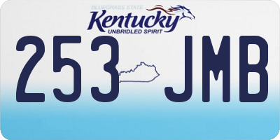 KY license plate 253JMB