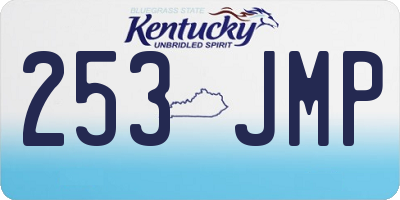 KY license plate 253JMP