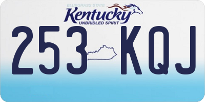 KY license plate 253KQJ