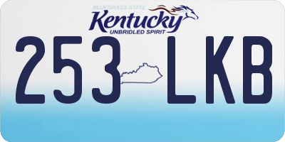 KY license plate 253LKB