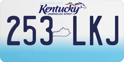 KY license plate 253LKJ