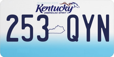 KY license plate 253QYN