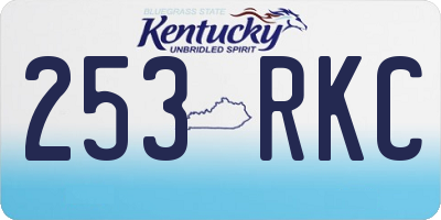 KY license plate 253RKC