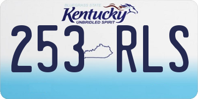 KY license plate 253RLS