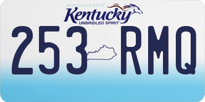 KY license plate 253RMQ