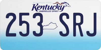 KY license plate 253SRJ