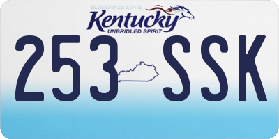 KY license plate 253SSK