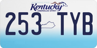 KY license plate 253TYB