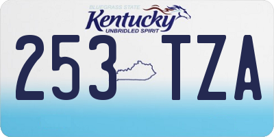 KY license plate 253TZA