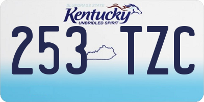 KY license plate 253TZC
