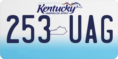 KY license plate 253UAG