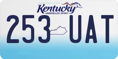 KY license plate 253UAT