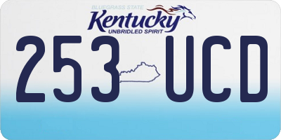 KY license plate 253UCD