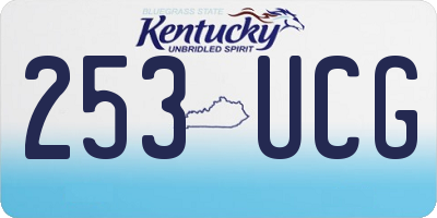KY license plate 253UCG